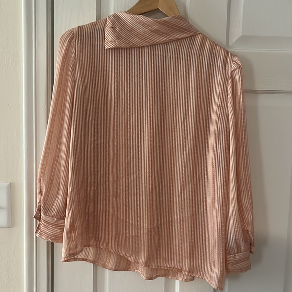 SECRETARY//Vintage 70s semi sheer top - Picture 5 of 5